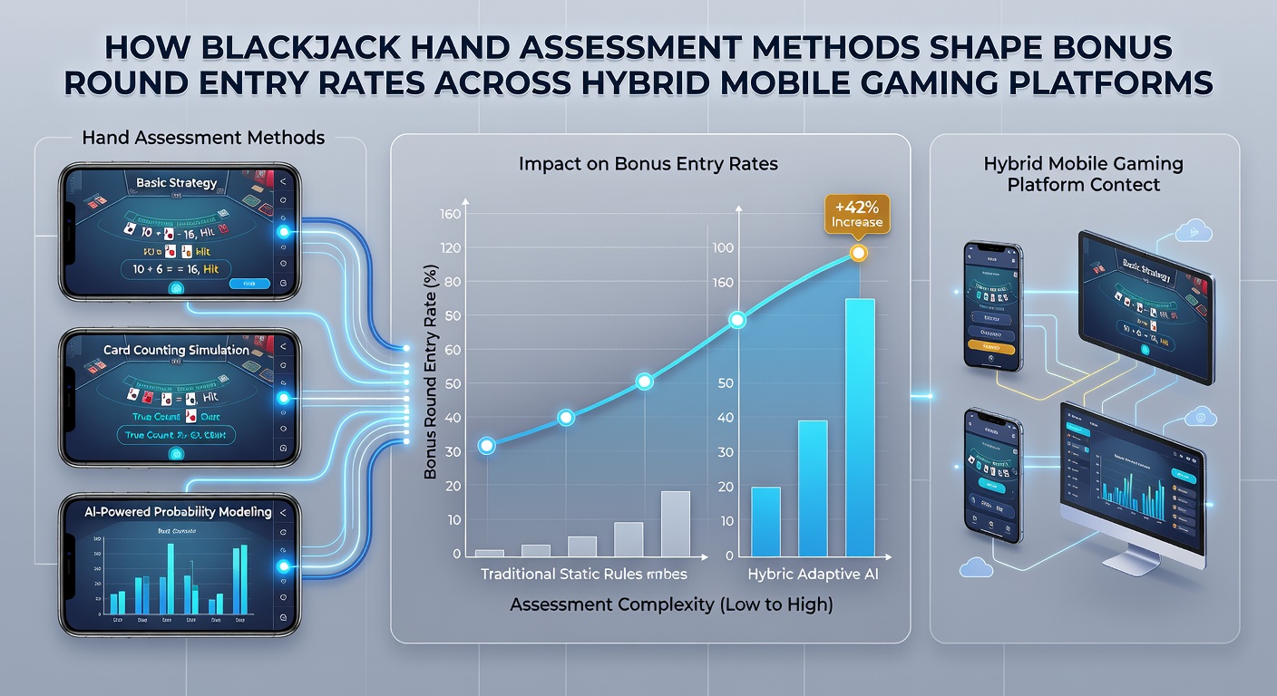 Darstellung von Bonus-Runden-Triggern in mobilen Hybrid-Spielen mit Verknüpfung zu BlackJack-Handanalysen